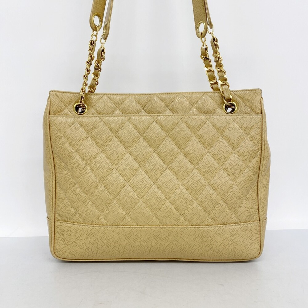 CHANEL Brown Caviar Leather Tote Bag - Picture 10 of 10